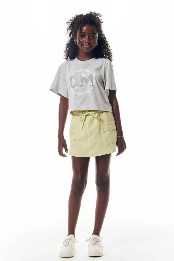 CONJUNTO TEEN BLUSA E SHORT SAIA - LILIMOON