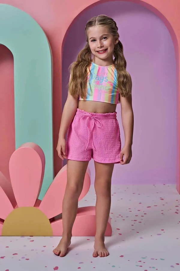 CONJUNTO INFANTIL BIQUINI E SHORT - INFANTI