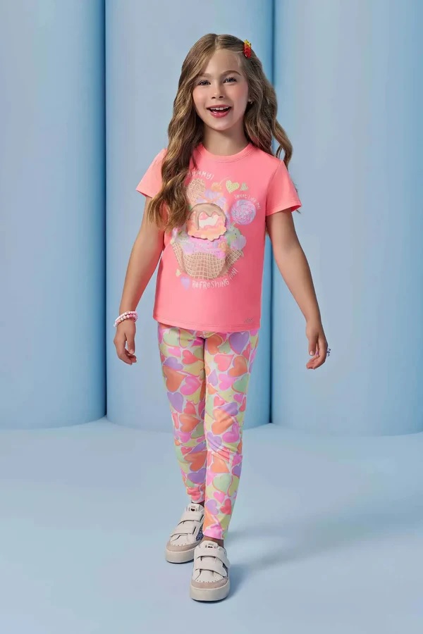 CONJUNTO INFANTOJUVENIL BLUSA E LEGGING - INFANTI