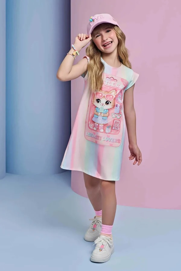 VESTIDO INFANTIL EM MALHA POWER - INFANTI