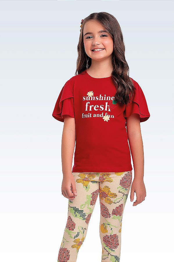 CONJUNTO INFANTIL BLUSA E LEGGING - FAKINI