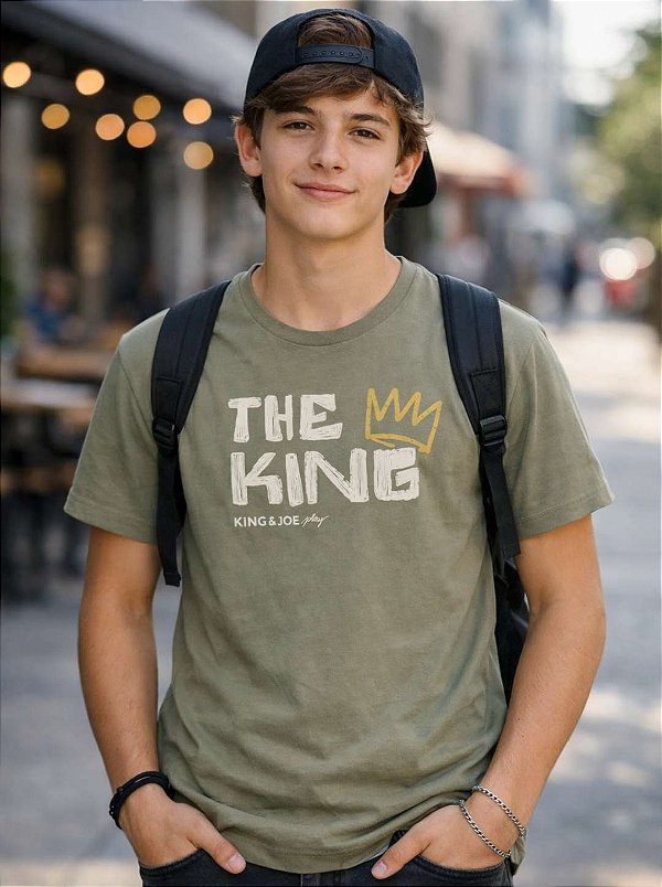 CAMISETA INFANTOJUVENIL SLIM EM MEIA MALHA - KING & JOE