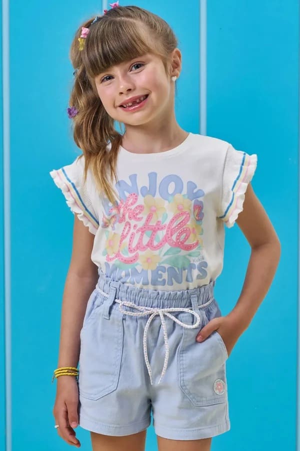 BLUSA INFANTIL EM MEIA MALHA - KUKIÊ