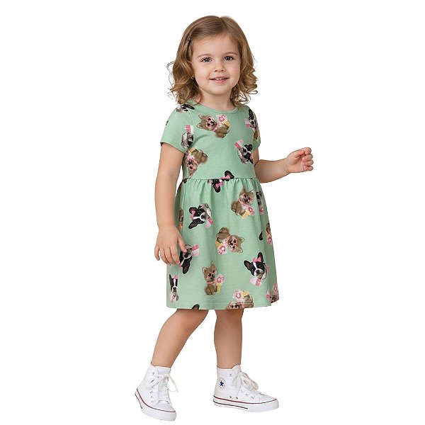 VESTIDO INFANTIL ACINTURADO - MALWEE