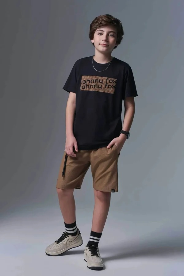 CAMISETA JUVENIL MASCULINO - JOHNNY FOX