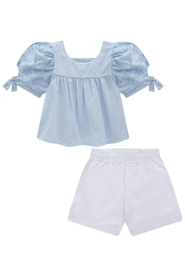 CONJUNTO INFANTOJUVENIL BATA E SHORT - INFANTI