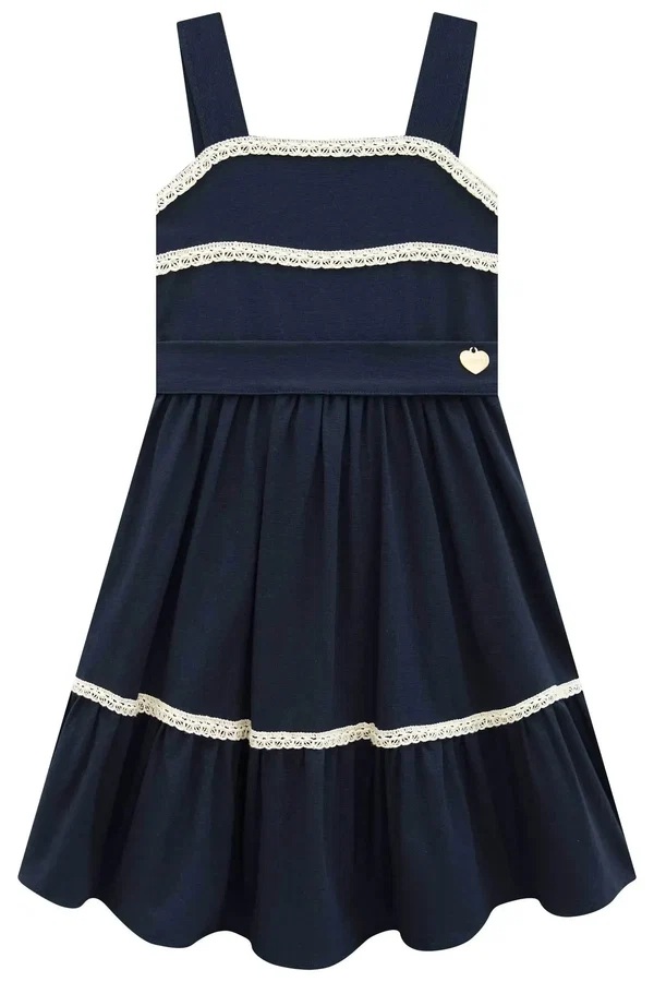 VESTIDO INFANTOJUVENIL EM LINHO SANTORINE - INFANTI