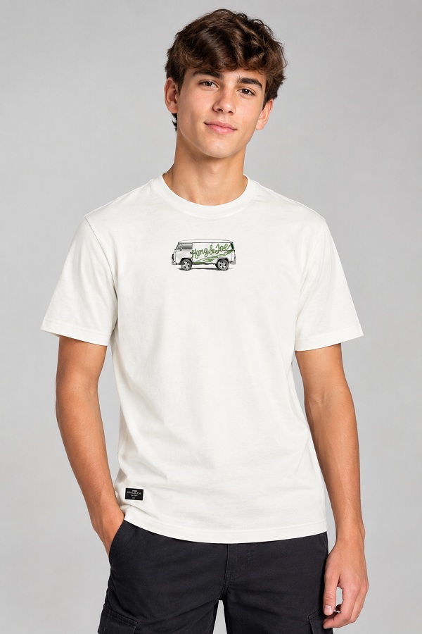 CAMISETA TEEN EM MEIA MALHA SLIM - KING & JOE