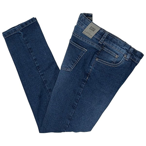CALÇA JEANS INFANTOJUVEIL FLEXDENIM BLUE NAVY - KING & JOE