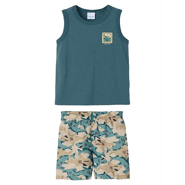 CONJUNTO INFANTIL REGATA E BERMUDA - MALWEE
