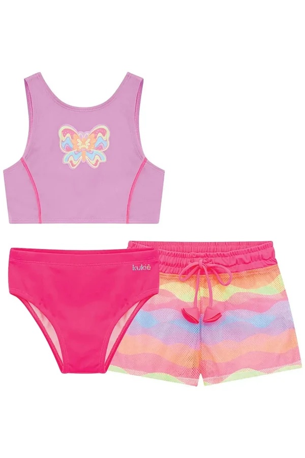 CONJUNTO BIQUINI E SHORT INFANTOJUVENIL - KUKIÊ