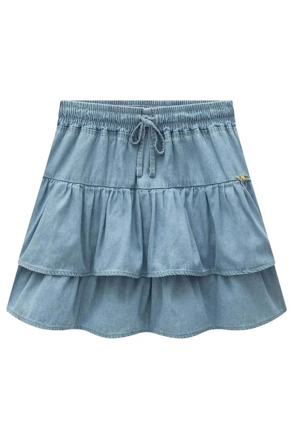 SAIA TEEN RUFFLES EM JEANS - VIC & VICKY