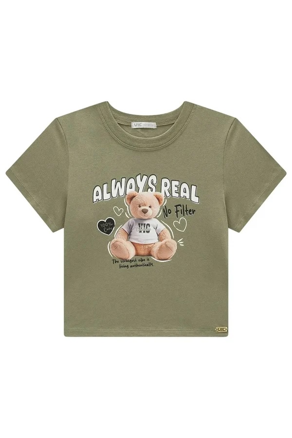 BLUSA TEEN EM MEIA MALHA - VIC & VICKY