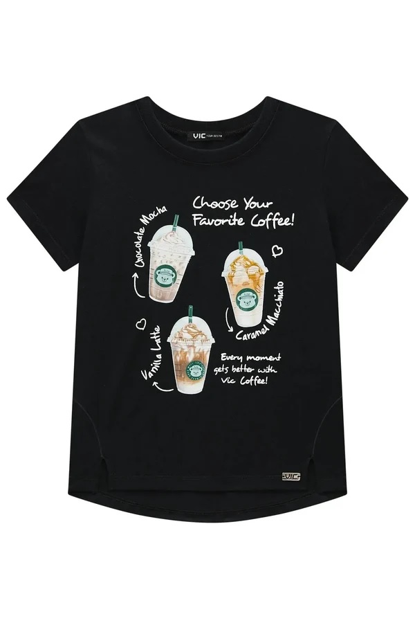 BLUSA TEEN EM MEIA MALHA - VIC & VICKY