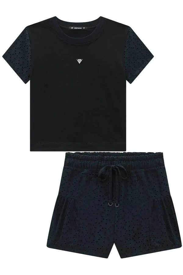 CONJUNTO TEEN BLUSA E SHORT - LILIMOON