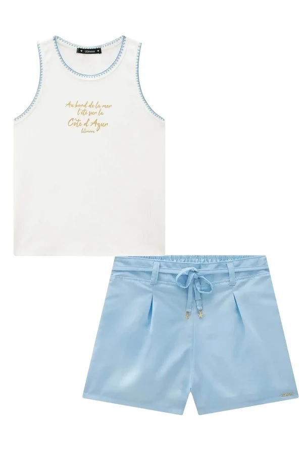 CONJUNTO TEEN REGATA E SHORT - LILIMOON