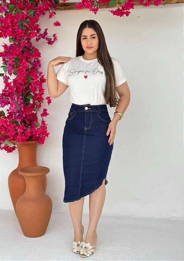 Saia jeans Larissa