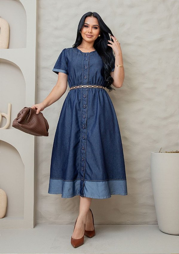 Vestido jeans Isadora