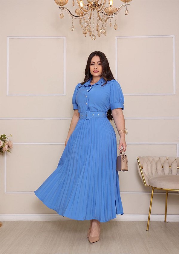 Vestido plissado Mari