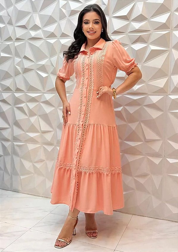 Vestido chemise Clarisse