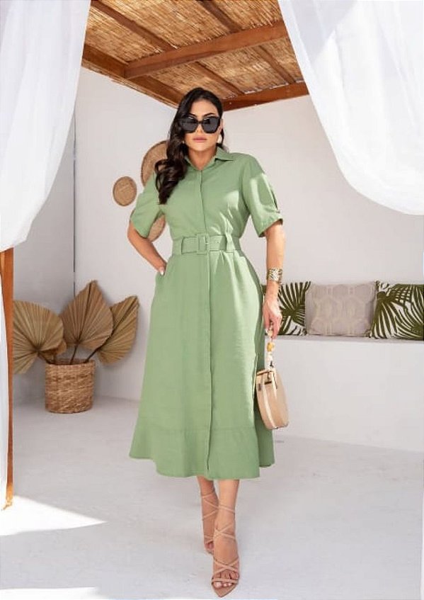 Vestido chemise Cristiane