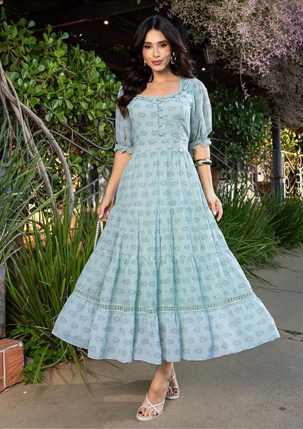 Vestido Aurora estampado