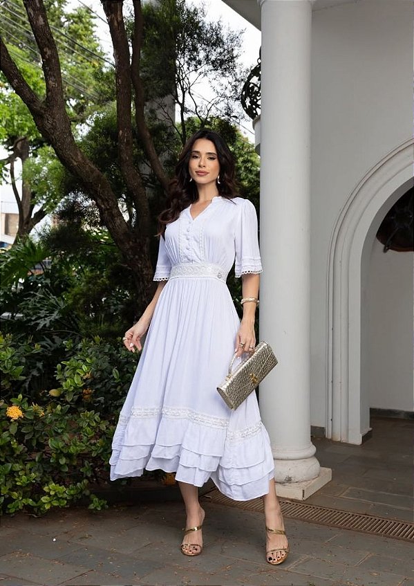 Vestido Bianca midi