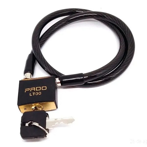 Cadeado Para  Bicicleta Preto Sm Lt-30mm - Pado