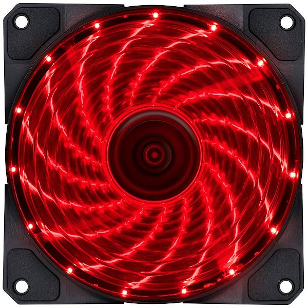 Fan/Cooler Vx Gaming 15 Pontos De Led 120X120 Vermelho - V.Lumi