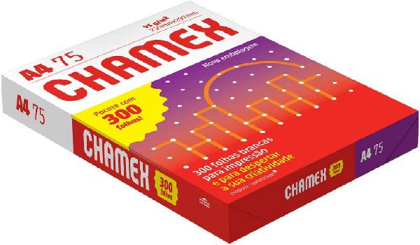 Papel Sulfite A4 Chamex 75 g  - 300 fls. - Chamex
