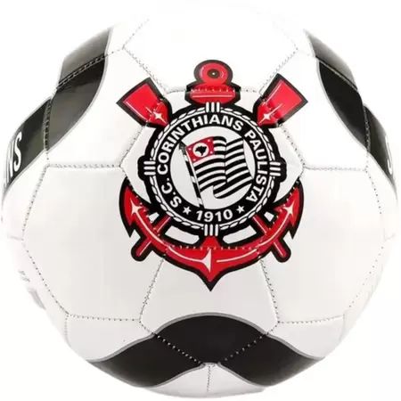 Bola de Futebol de Campo Corinthians Democracia N°5 Preta e Branca - Sportcom
