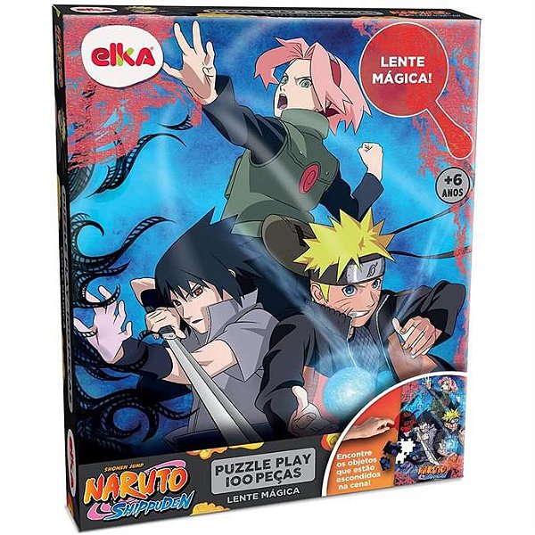 Quebra-Cabeca Cartonado Naruto Puzzle Play 100 Peças - Elka