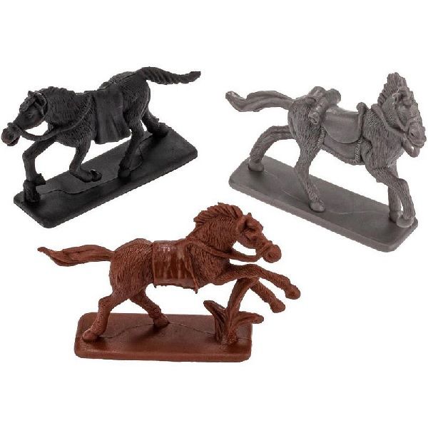 Miniatura Colecionável Forte Apache Cavalos Coloridos 03 peças - Gulliver