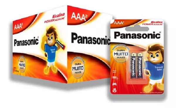 Pilha Palito AAA Alcalina Caixa Com 24 Unidades - Panasonic
