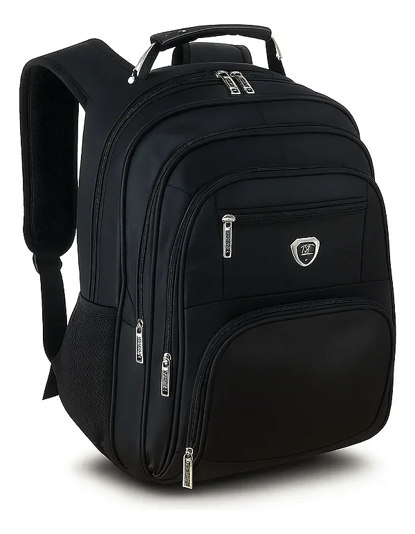 Mochila Masculina Impermeável Reforçada Para Notebook-Preta