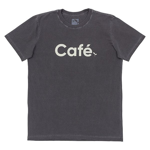 CAMISETA CAFÉ - ESTONADA - CHUMBO