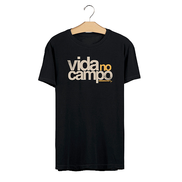 CAMISETA VIDA NO CAMPO - PRETA