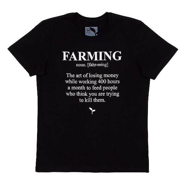 CAMISETA FARMING PRETA