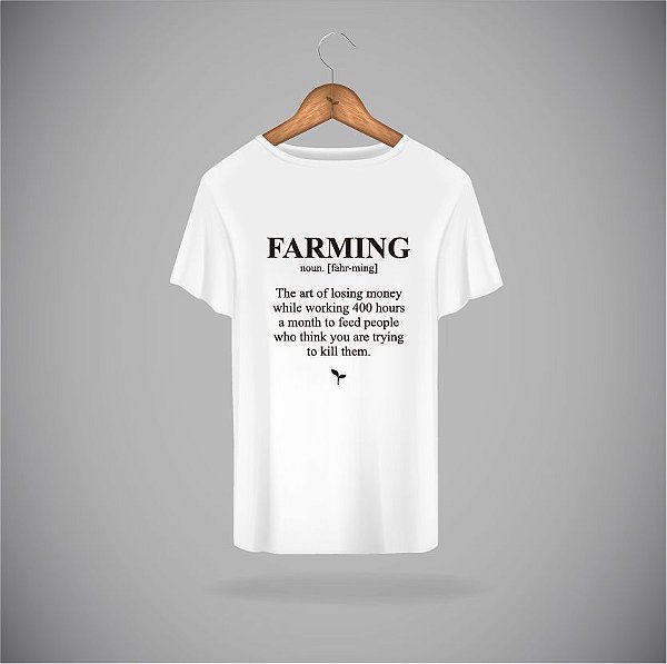 CAMISETA FARMING BRANCA