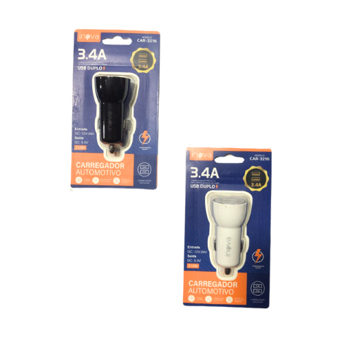 Fonte Veicular 3.4A CAR - 3216F