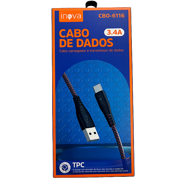 Cabo de Dados TPC 1 M 3.4A  CBO 6116
