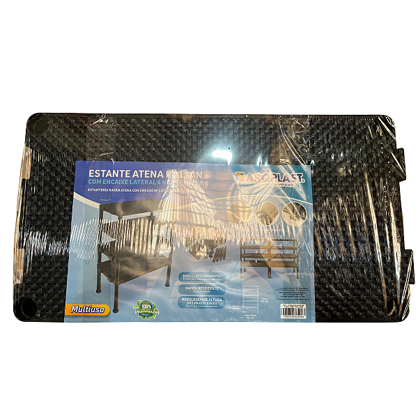 Estante Atena Rattan C Enc Lateral 4 Niveis   Ref: 25810