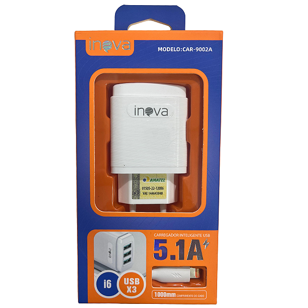 Carregador IP 5.1A CAR - 9002A