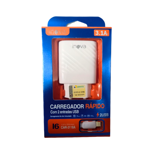 Carregador IP 3,1A CAR 3118A