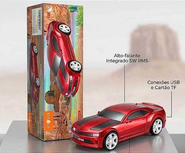 Rádio / Caixa de Som Carrinho MD 6735 UNIDADE