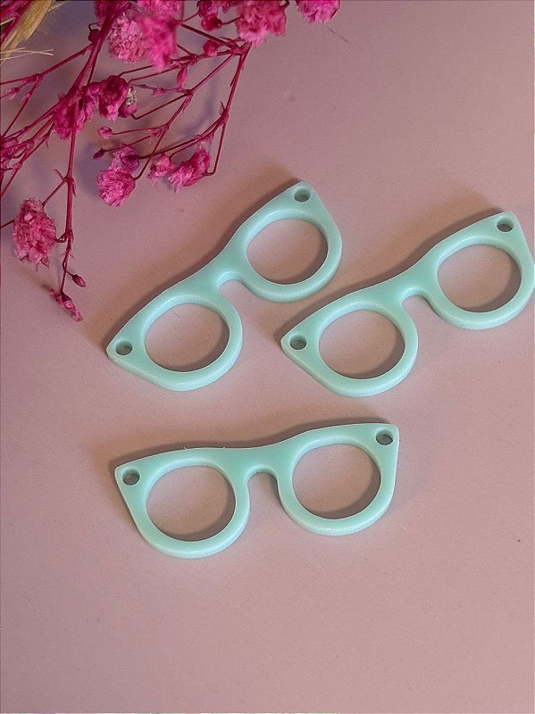 Óculos para bonecas em acrilico 3cm com 3 unidades Tifany