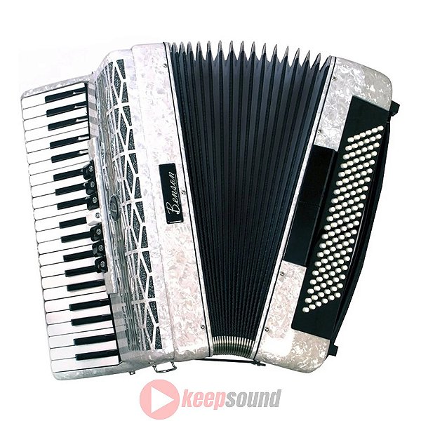Acordeon 120 Baixos 9 Registros BAC120-7PWH - BENSON
