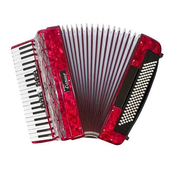 Acordeon 120 baixos vermelho BAC120-7PRD - BENSON