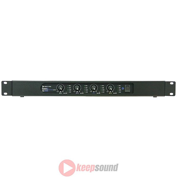 Amplificador de Potência 4 Canais 350W NA 4350 - NEXT PRO