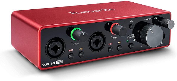 Interface De Audio 3° Geração SCARLETT 2i2  - FOCUSRITE